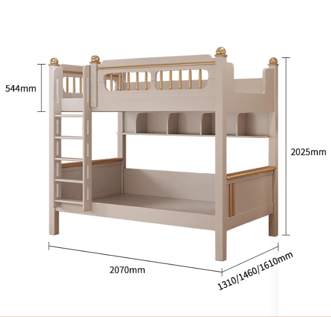 Bunk Bed With Stairs And Slide - ！@Kids Bedroom Furniture Solid Wood Boy