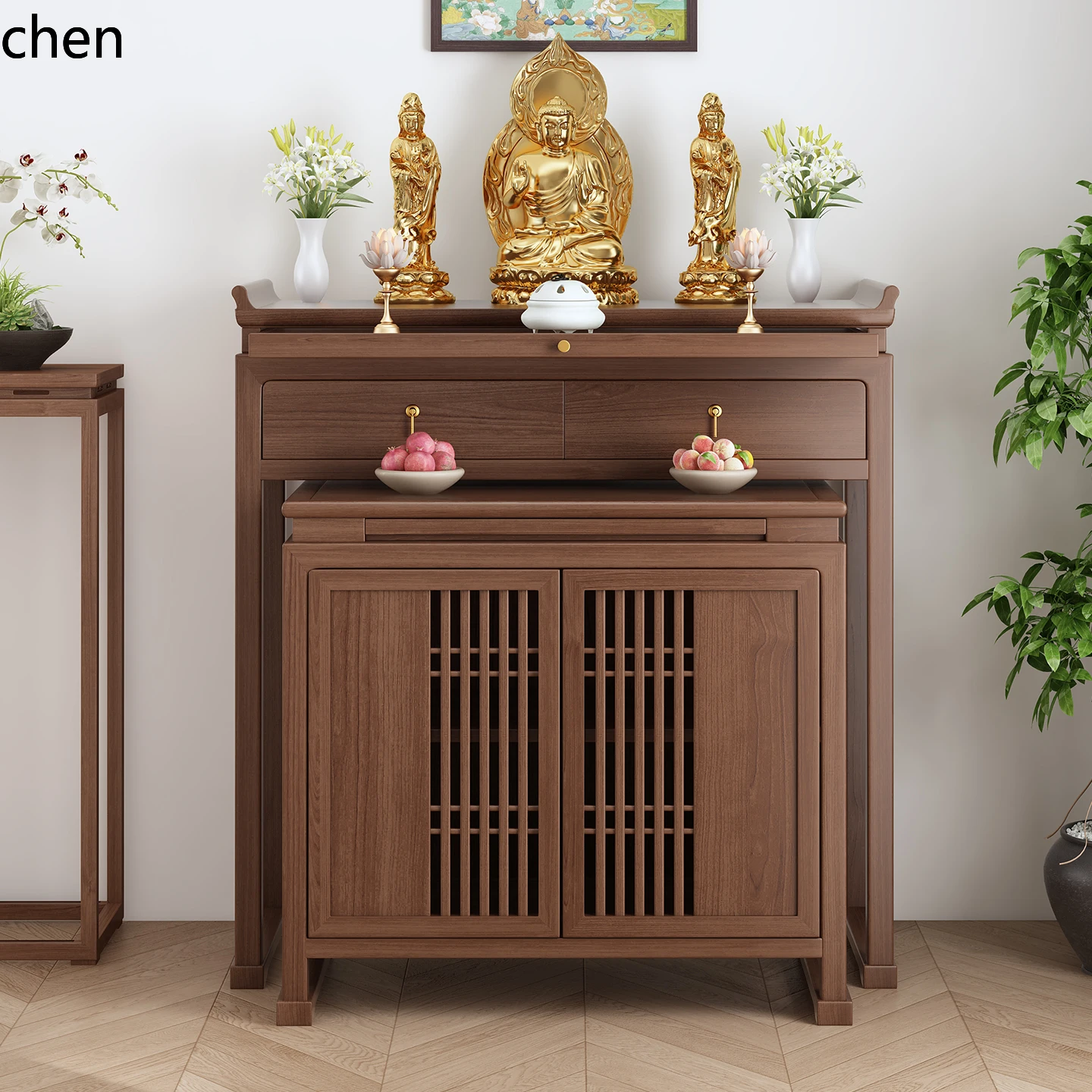 Tables - r5.20 cherry wood offering table Shentai