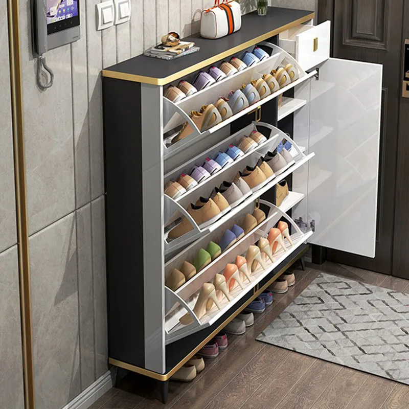 Ultra Thin Narrow Shoe Cabinet - Shoe Rack Cabinet Narrow Entryway review and price
