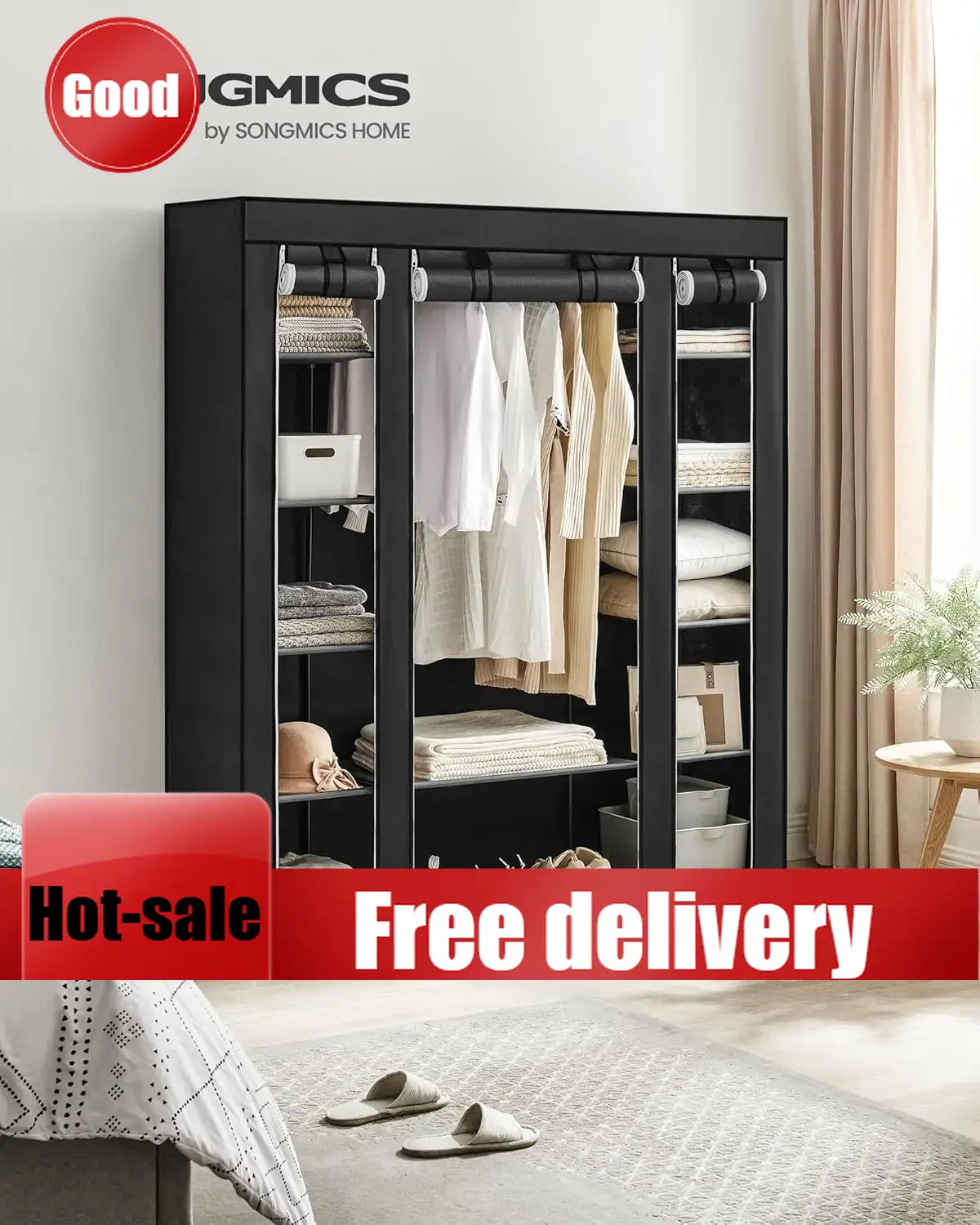 Cheng-Closet Wardrobe, Portabl - Wardrobe Closet Portable Fabric Cover review and price