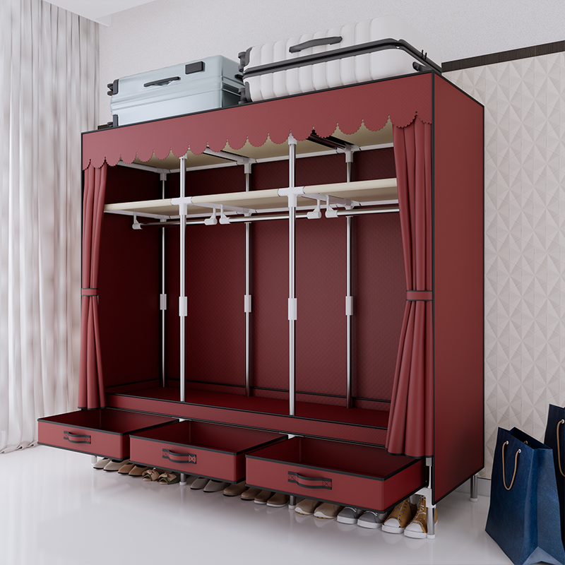 Portable Wardrobe clothes Clos - Wardrobe Closet Portable Fabric Cover review and price