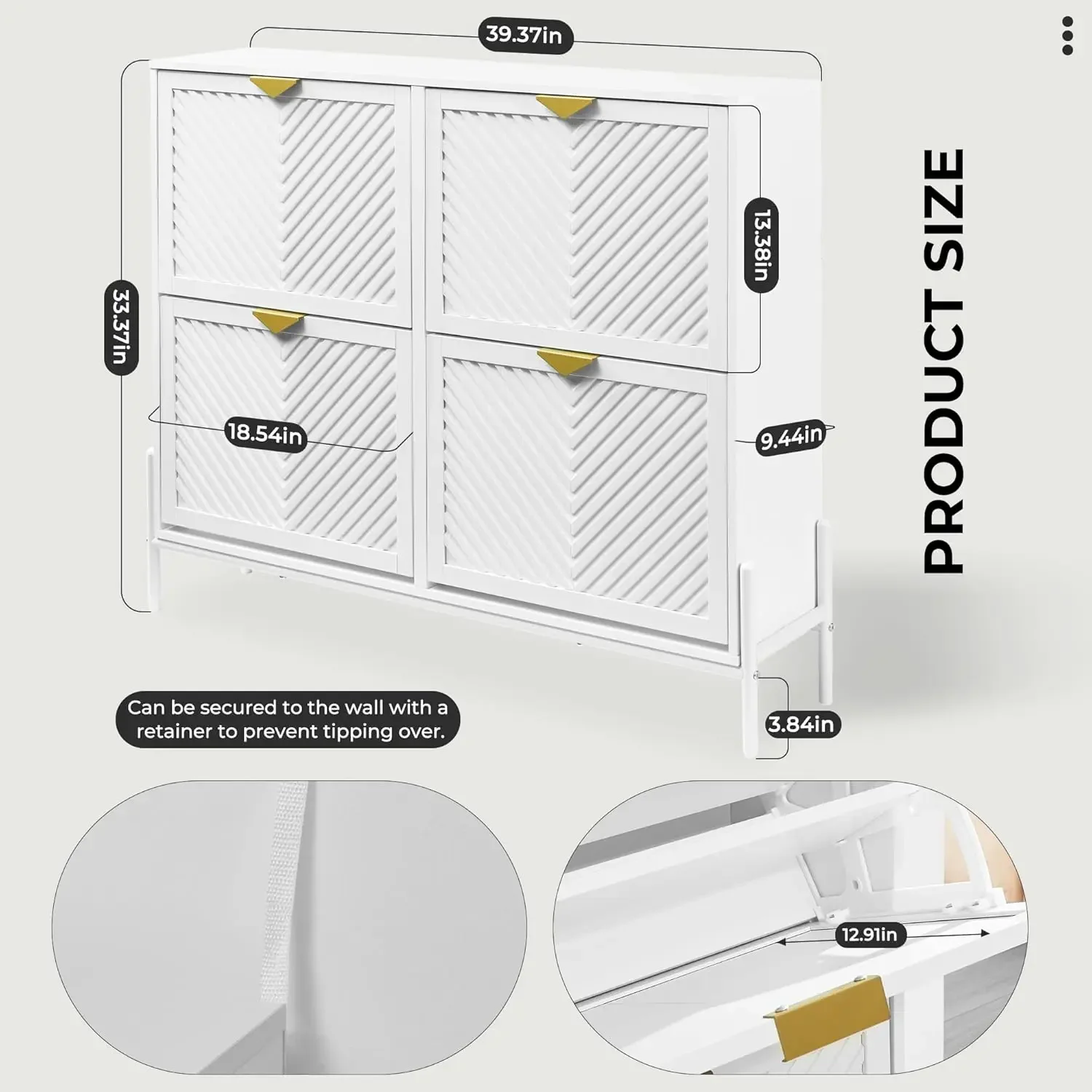 Shoe Cabinet Storage with 4 Fl - Shoe Rack Cabinet Narrow Entryway review and price