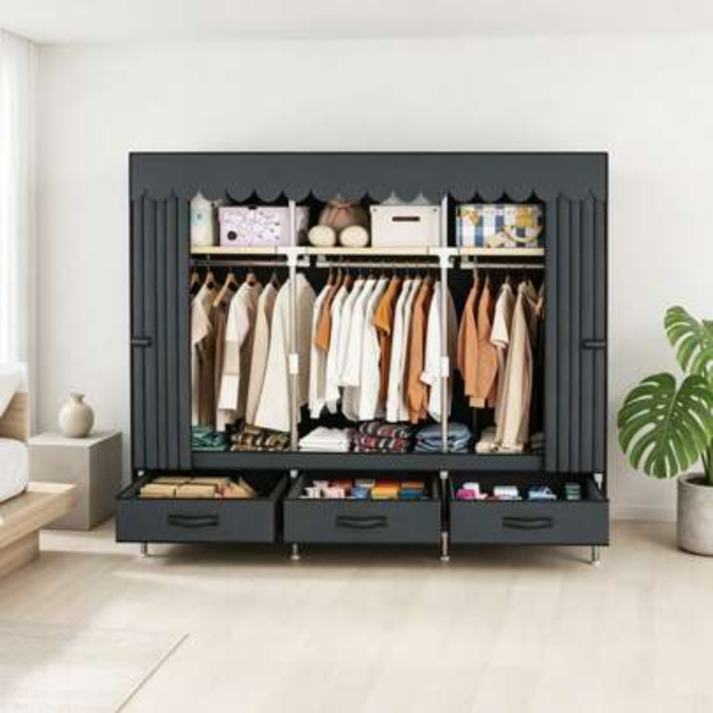 Portable Wardrobe Closet with  - Wardrobe Closet Portable Fabric Cover review and price