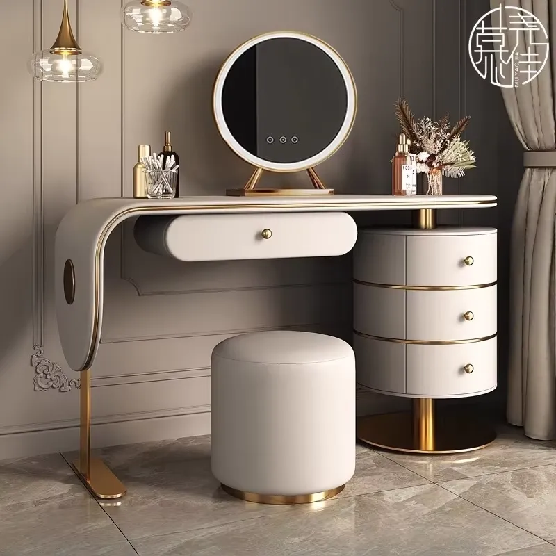Custom High Quality Wooden Dre - Dressing Table Vanity With Lighted Mirror review and price