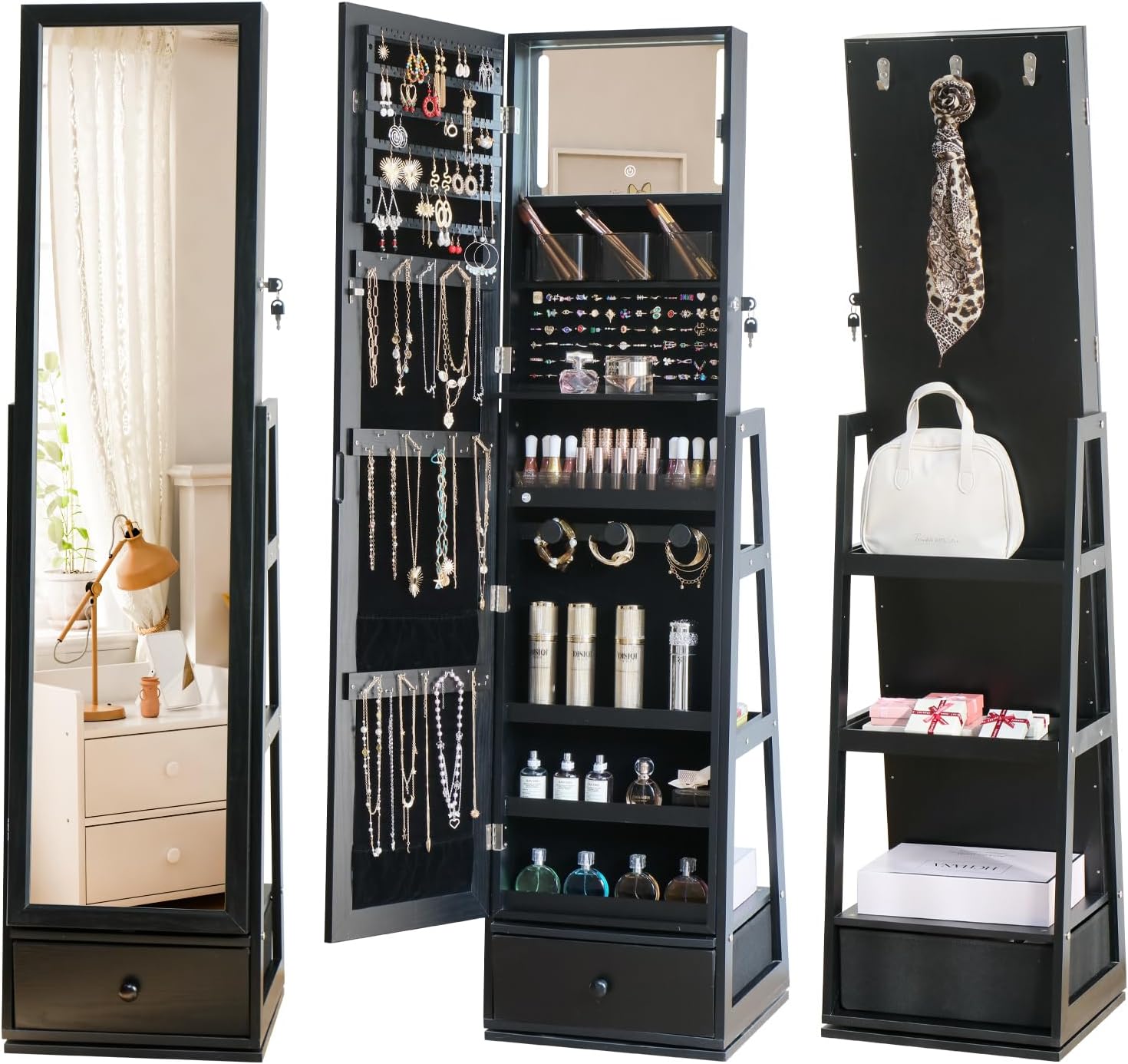 Full Length Standing Jewelry C - Full Length Mirror Jewelry Armoire review and price