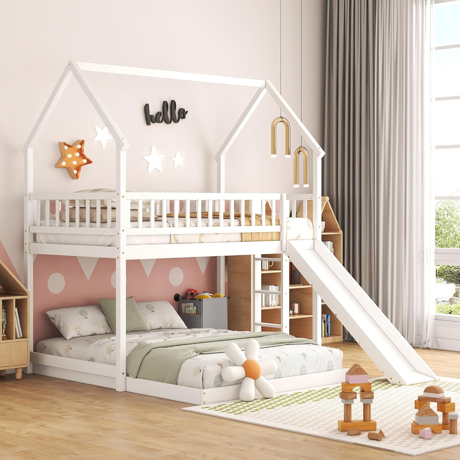 House Bunk Bed with Stairs and - Bunk Bed With Stairs And Slide review and price