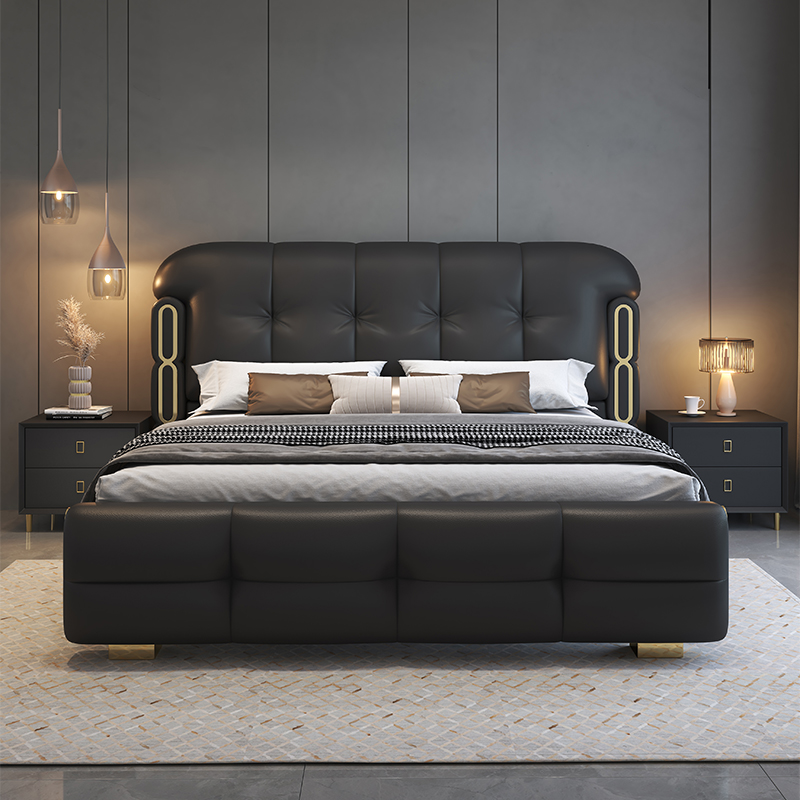 Modern Luxury Wooden Bedroom F - King Size Bed Frame With Storage Drawers review and price