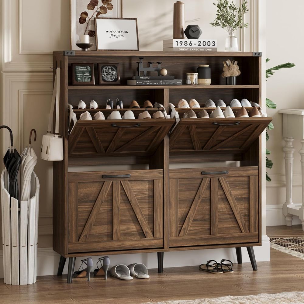 Shoe Cabinet with 4 lip Ders,a - Shoe Rack Cabinet Narrow Entryway review and price