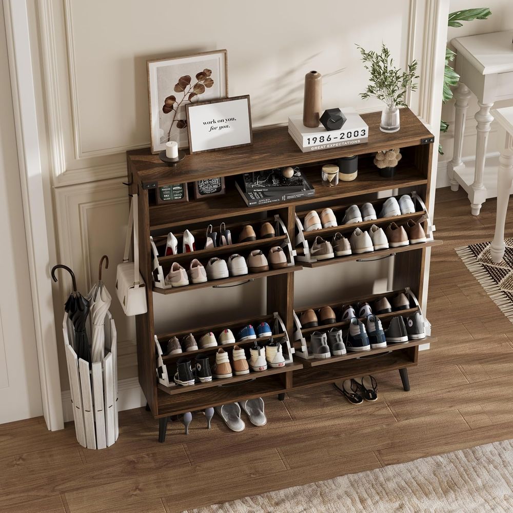 Shoe Cabinet with 4 lip Ders,a - Shoe Rack Cabinet Narrow Entryway review and price