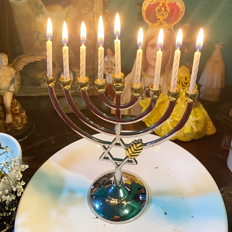 Hanukkah Menorah 9 Branch Cand - Tables review and price