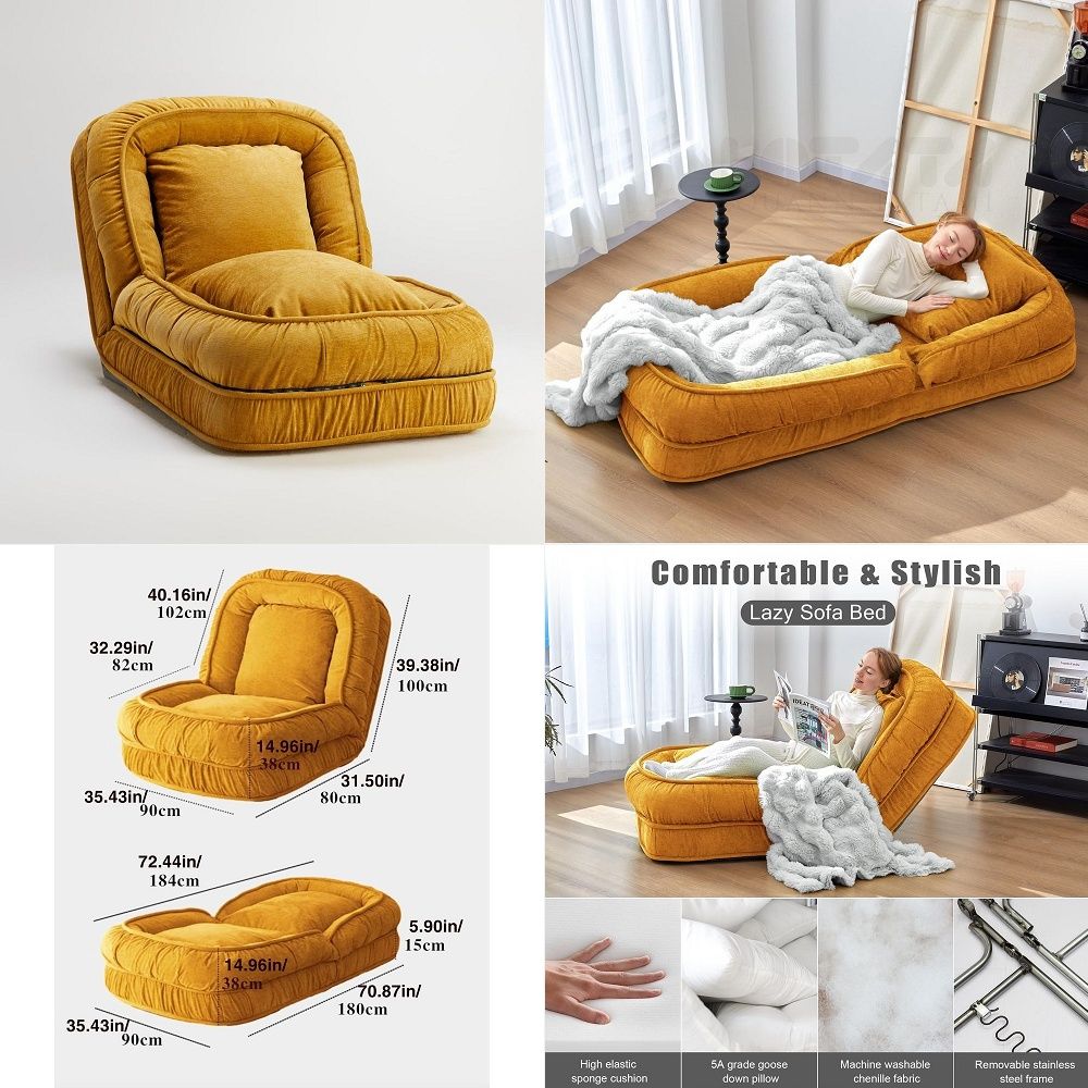 Foldable Lazy Sofa Bed Floor C - Sofas review and price