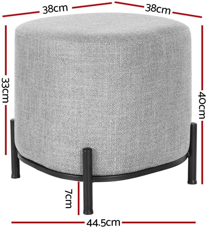 **/Ottoman, Round Footstool Lo - Bedroom Furniture review and price