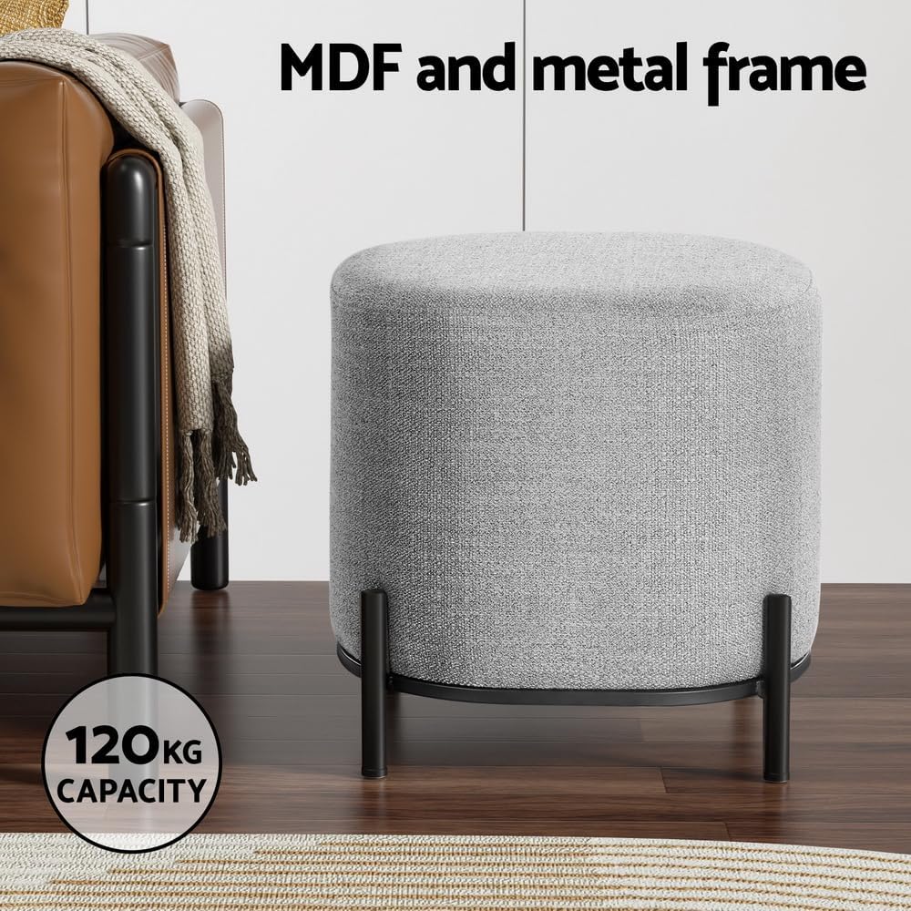 **/Ottoman, Round Footstool Lo - Bedroom Furniture review and price
