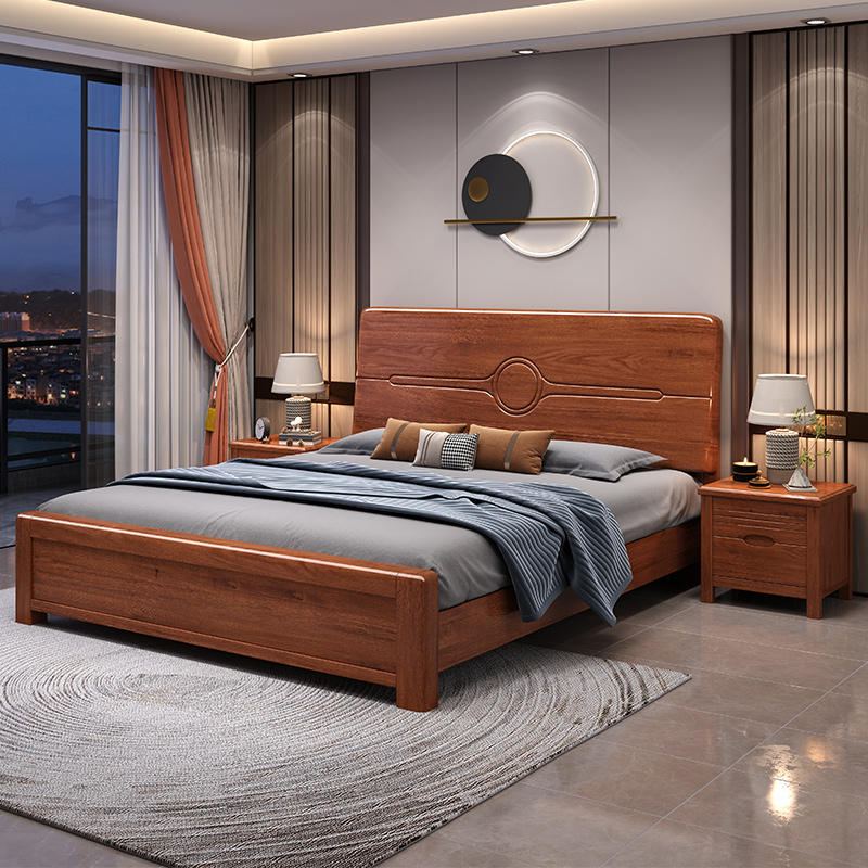 @￥Walnut Solid Wood Bed Simple - Gas Lift Storage Bed Hydraulic review and price