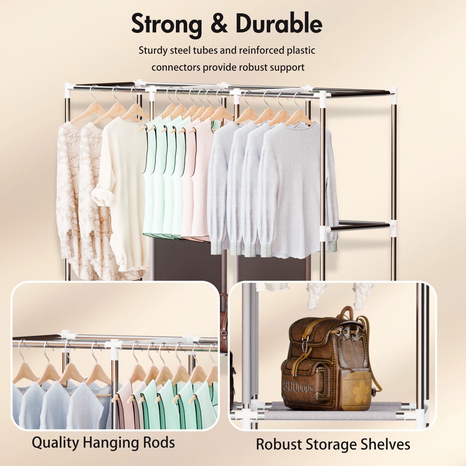 51-Inch Portable Closet Wardro - Wardrobe Closet Portable Fabric Cover review and price