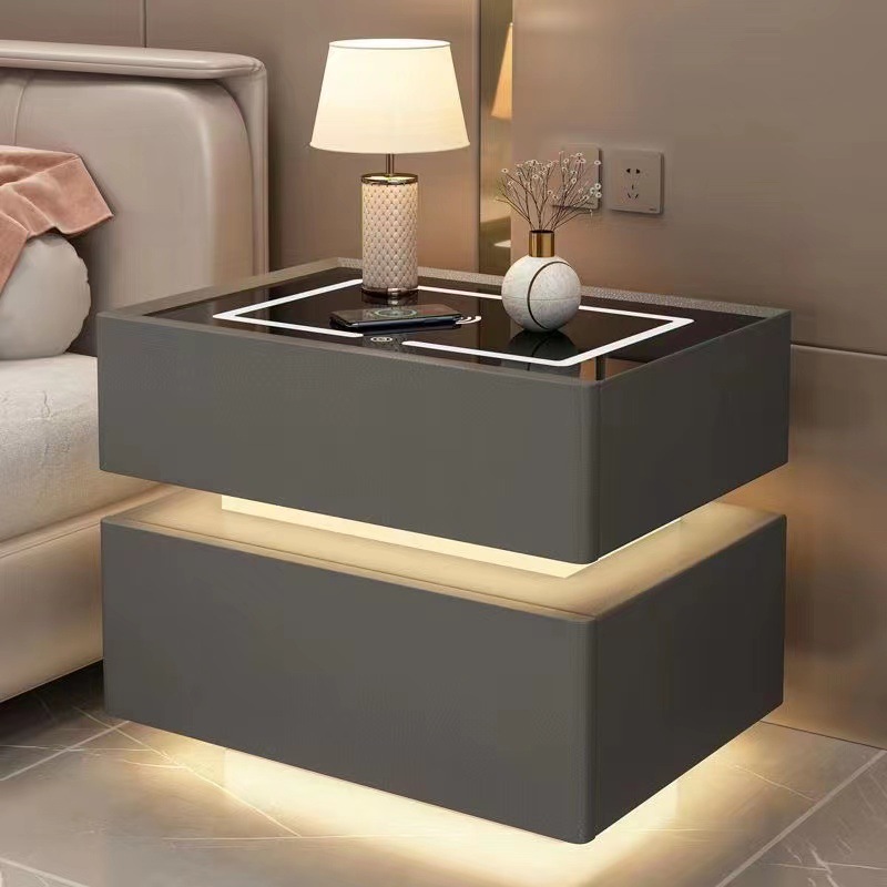 Modern Style Solid Wood Bedsid - Solid Wood Nightstand 2 Drawers review and price