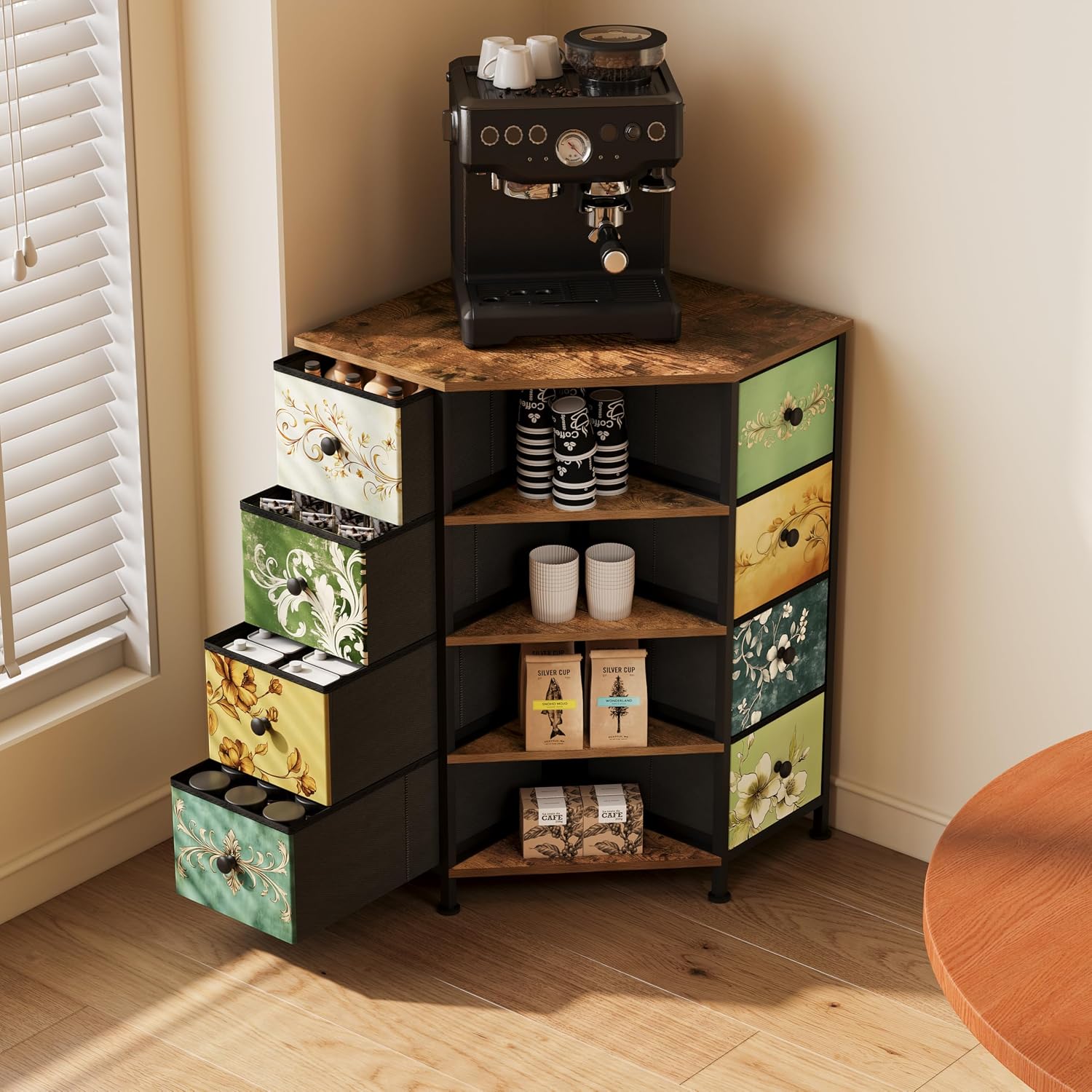 8 Drawer Corner Dresser With F - Bedroom Furniture review and price
