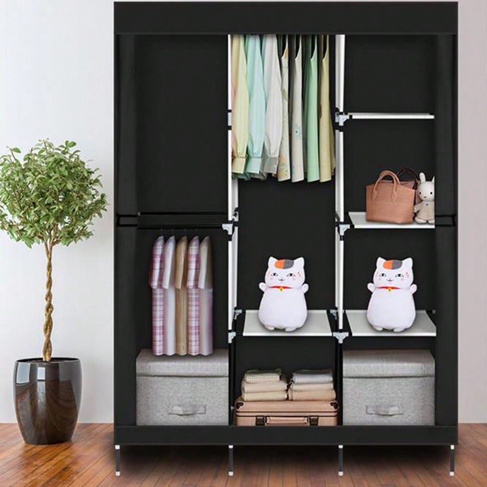 71 Inch Portable Closet Wardro - Wardrobe Closet Portable Fabric Cover review and price