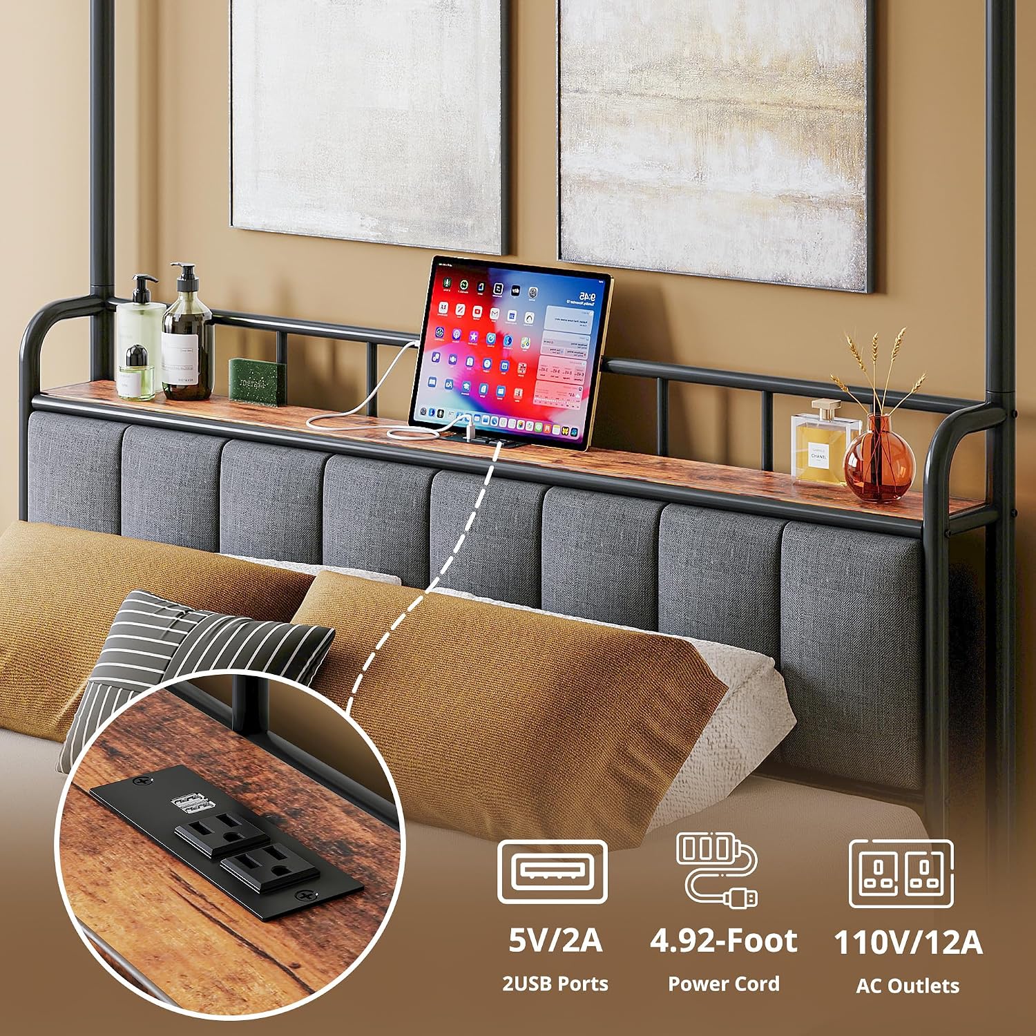 Queen Canopy Bed Frame Storage - Canopy Bed Frame Metal Queen review and price