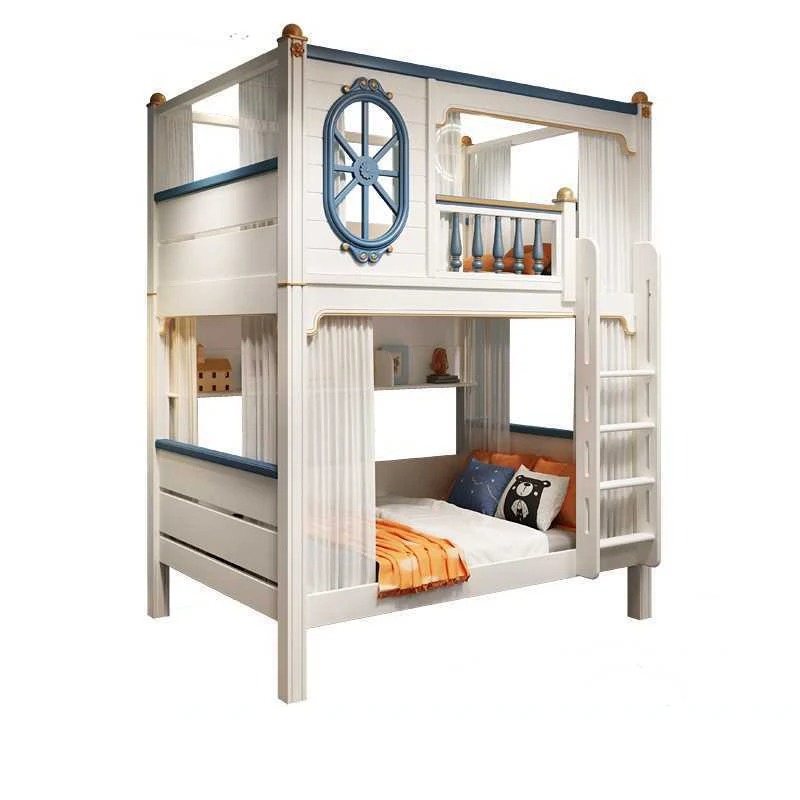 -For Luxury Kids Bedroom Furni - Bunk Bed With Stairs And Slide review and price