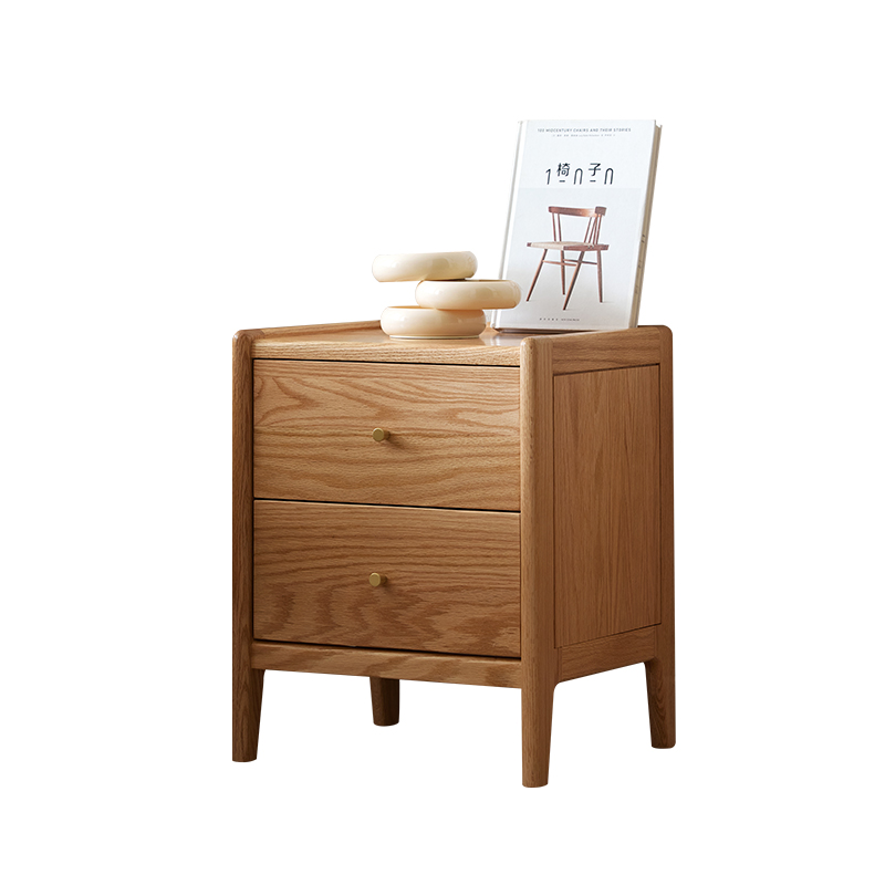 Solid Oak Wood Bedroom Furnitu - Solid Wood Nightstand 2 Drawers review and price