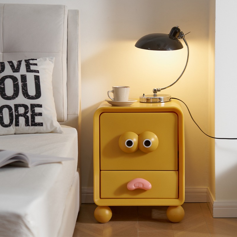 Bedside table creative cute ca - Tables review and price