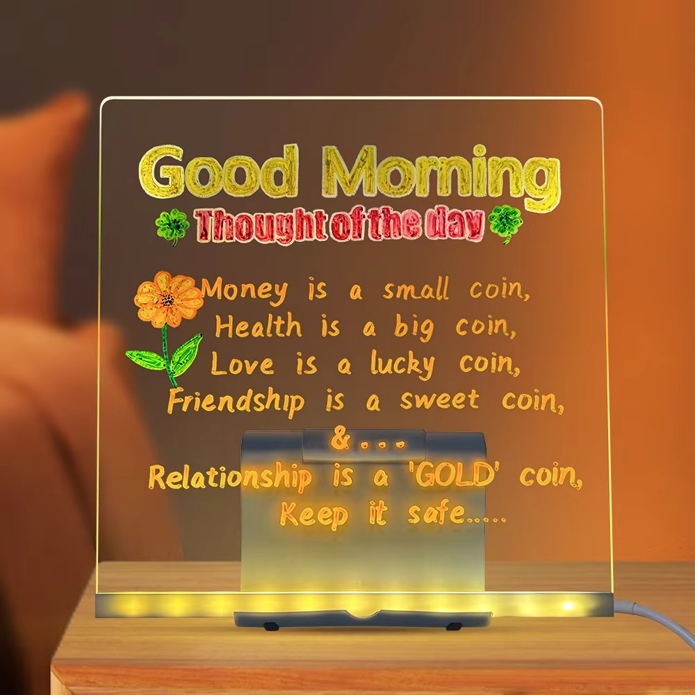 LED Note Board DIY Acrylic Mes - Floating Nightstand With Led Light review and price