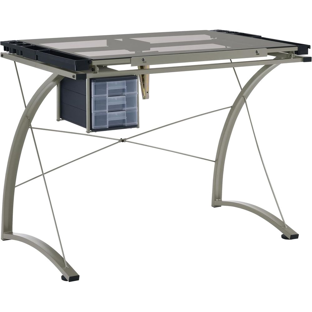 41-Inch Metal and Glass Drafti - Tables review and price