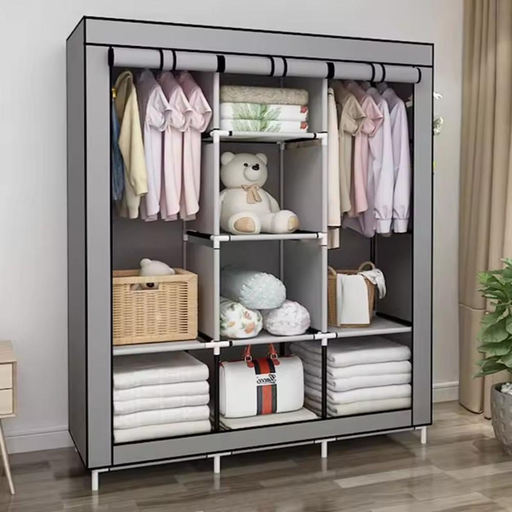 64 Inch Portable Clothes Wardr - Wardrobe Closet Portable Fabric Cover review and price