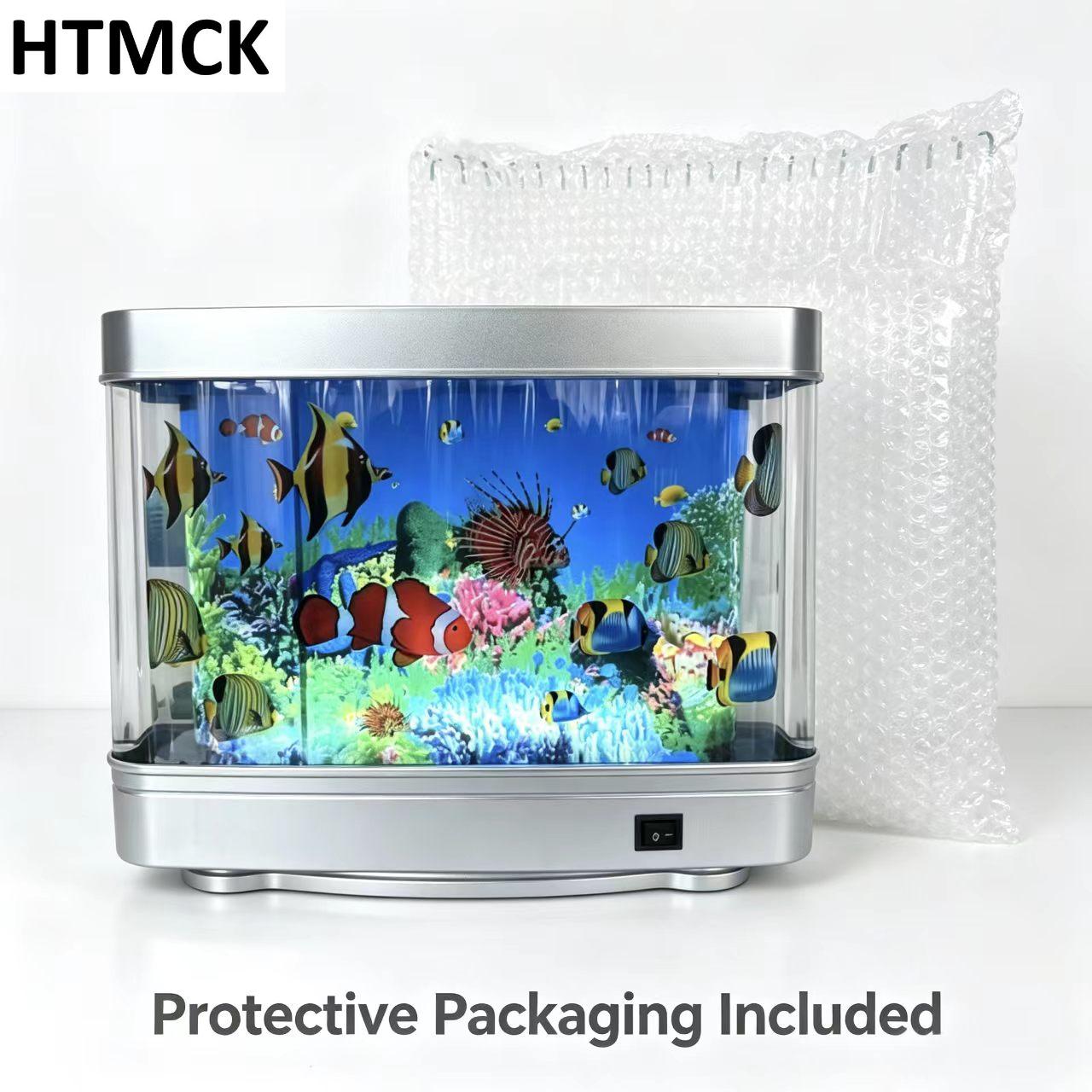 Tropical Fish Tank Lamps Artif - Floating Nightstand With Led Light review and price