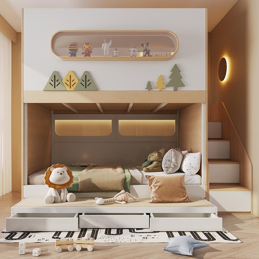 Space Capsule Treehouse Bunk B - Bunk Bed With Stairs And Slide review and price