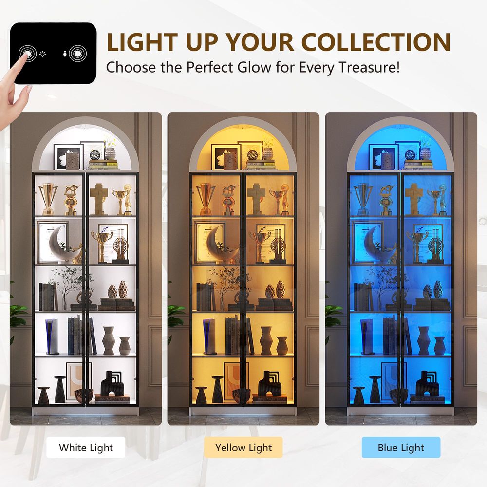 Display Cabinet with Doors and - Storage review and price