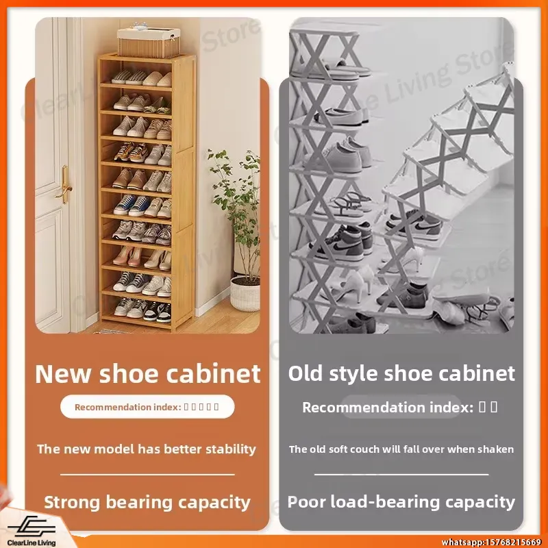 Modern Multi-Layer Shoe Rack f - Shoe Rack Cabinet Narrow Entryway review and price