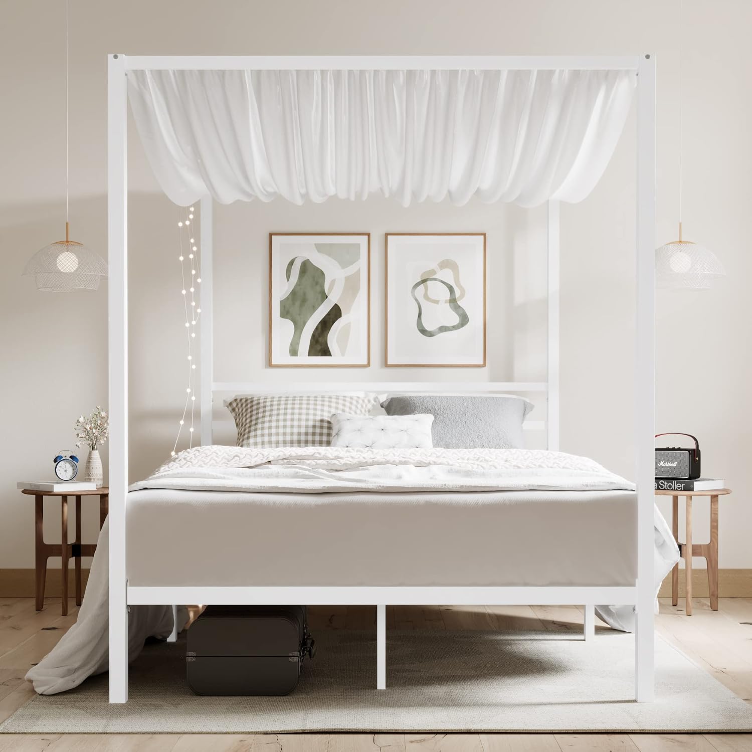 Queen Metal Canopy Bed Frame H - Canopy Bed Frame Metal Queen review and price
