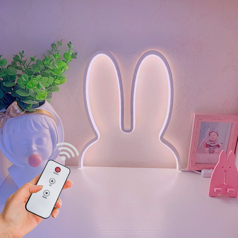 Cute Led Rabbit Wall Lights US - Floating Nightstand With Led Light review and price