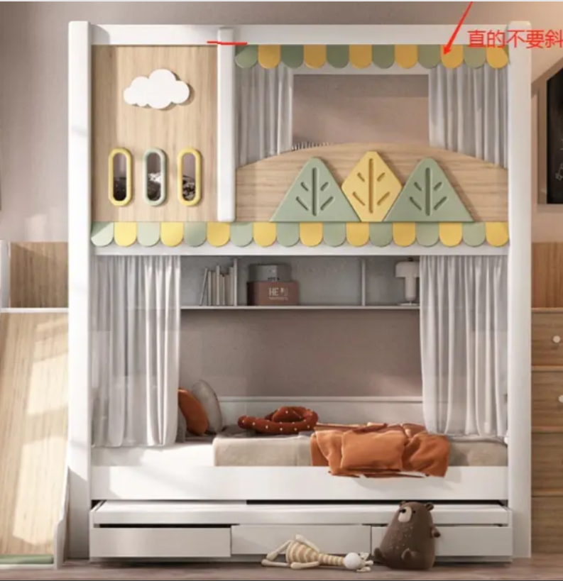 *Modern Nature Theme Kids Bunk - Bunk Bed With Stairs And Slide review and price