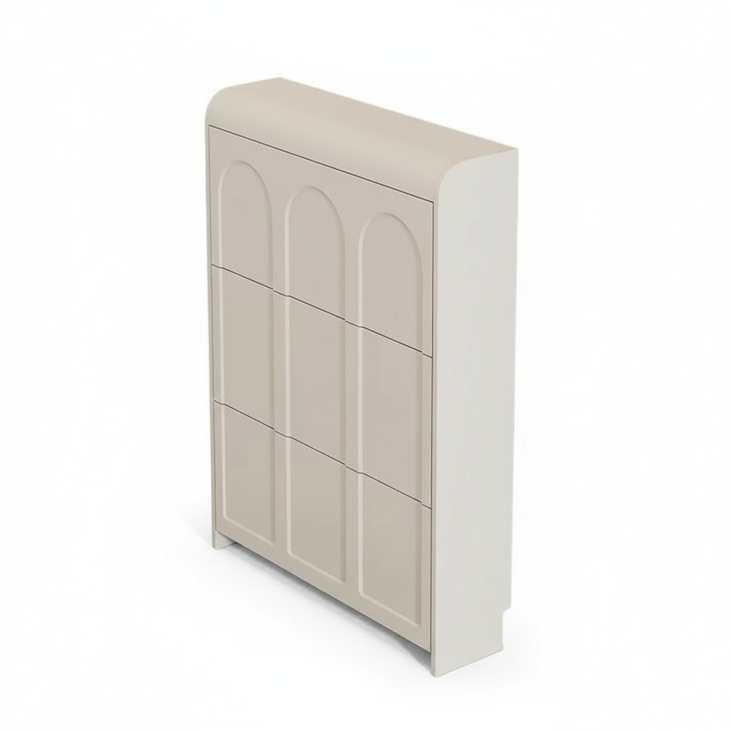 Shoe Cabinet, Modern Cream Woo - Shoe Rack Cabinet Narrow Entryway review and price